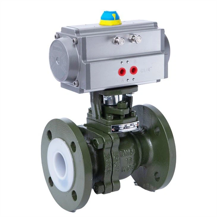 Pneumatic Fluorine Lined Ball On Off Valve